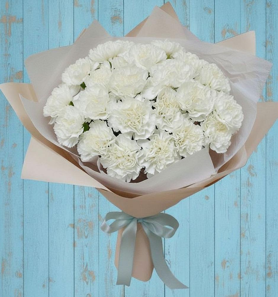 Букет цветов из: Гвоздики в Третьяках