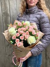 Букет цветов из:  Розы в Третьяках
