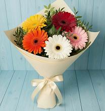 Букет цветов из:  Герберы в Третьяках