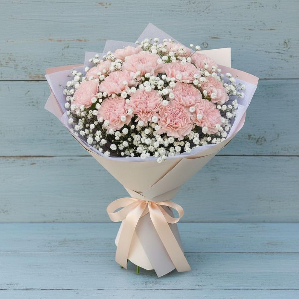 Букет цветов из: Гвоздики в Третьяках