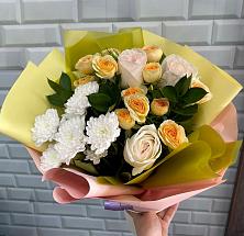 Букет цветов из:  Розы и Хризантемы #REPLACE_PRED# Третьяках