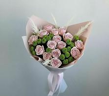 Букет цветов из:  Розы и Хризантемы в Третьяках