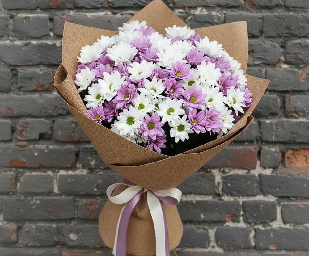 Букет цветов из: Хризантемы в Третьяках