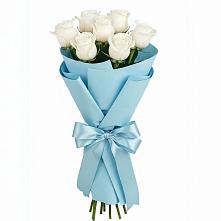 Букет 7 белых роз Проуд #REPLACE_PRED# Третьяках