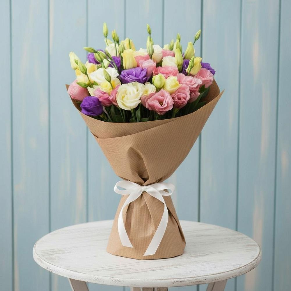 Букет цветов из: Лизиантусы в Третьяках