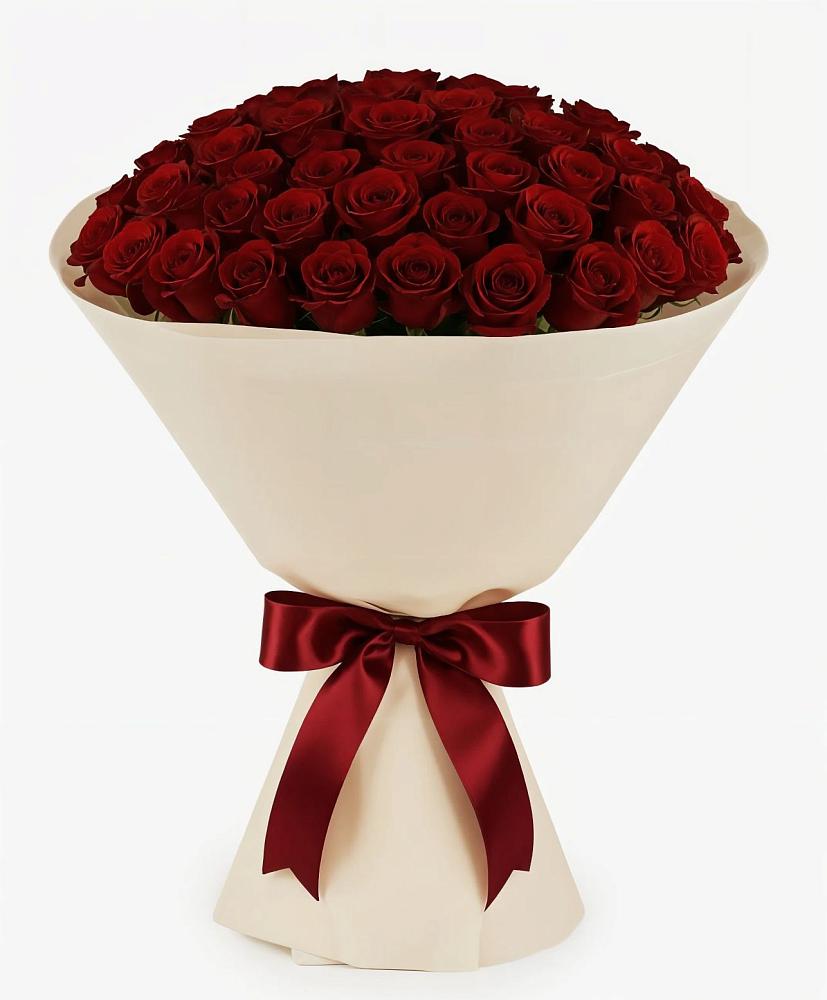 Букет 101 Бордовая роза Блэк Бакарра в Третьяках