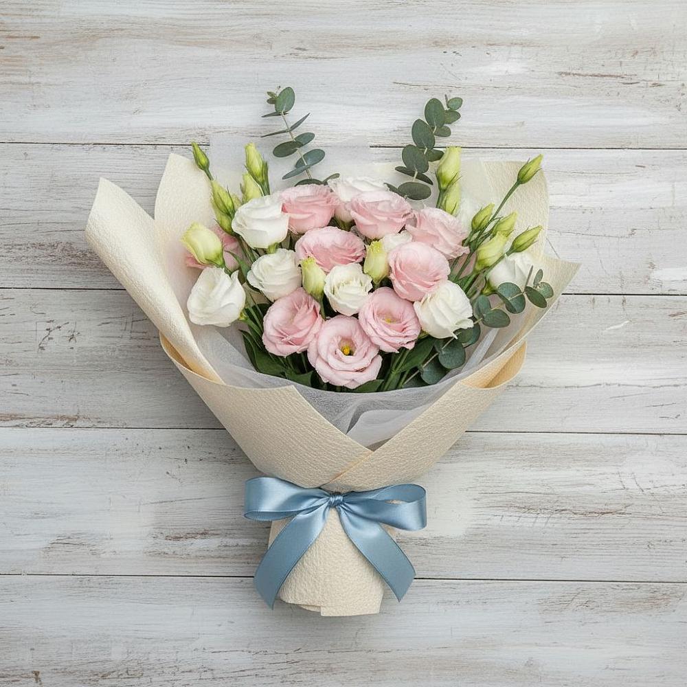 Букет цветов из: Лизиантусы в Третьяках